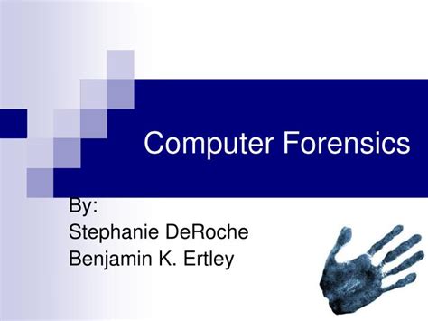 Ppt Computer Forensics Powerpoint Presentation Free Download Id