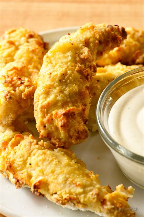 fryer chicken tenders air recipe fried tender fingers batter crispy recipes baked these perfection delicious pinch addapinch things foods meals