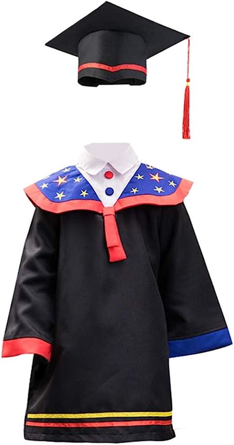 Amosfun Kids Graduation Gown And Cap With Tassel Set For