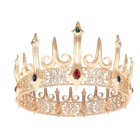 Buy Gold King Crown For Men Adults Costume Crowns Birthday Cake Topper