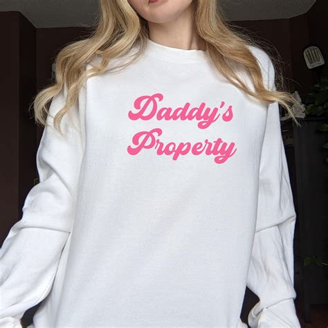 Daddys Property Ddlg Sweater Ddlg Sweatshirt Ddlg Clothes Daddy Kink Daddys Girl Kink Kink