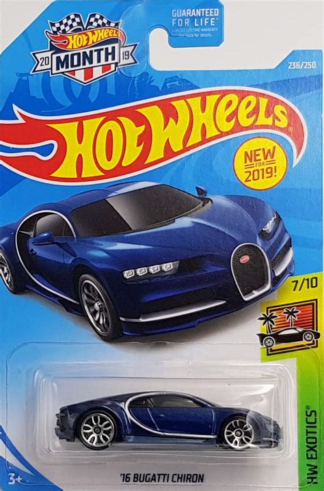 Buy Hot Wheels 2019 Hw Exotics 16 Bugatti Chiron Blue 236250 Online
