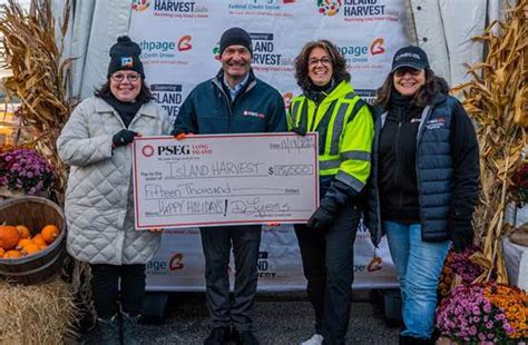 Pseg Long Island And Its Employees Support Island Harvest Long Island