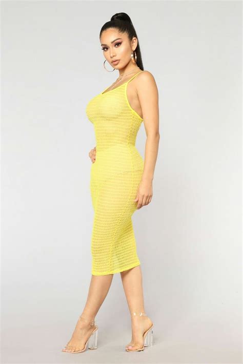Pin By Johny Tawk On Janet Guzman Mesh Dress Yellow Dress Dresses