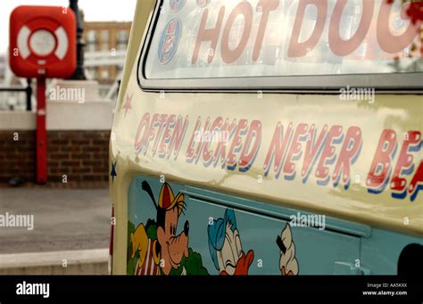 Hot Dog Ice Cream Van Stock Photo Alamy