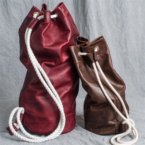 Handmade Leather Duffel Kit Sailor Bag