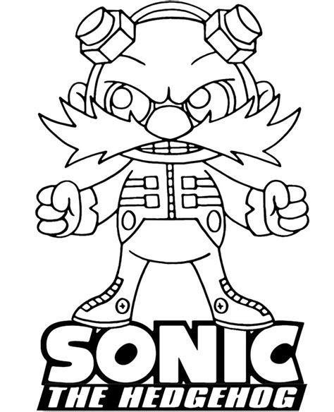 Eggman Coloring Page Coloring Pages