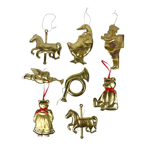 Vintage Brass Ornaments Set Of 8 Chairish