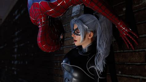 Sexy Black Cat Chase With Og Spider Man Black Cat Theme Spider Man Ps Remastered Classic