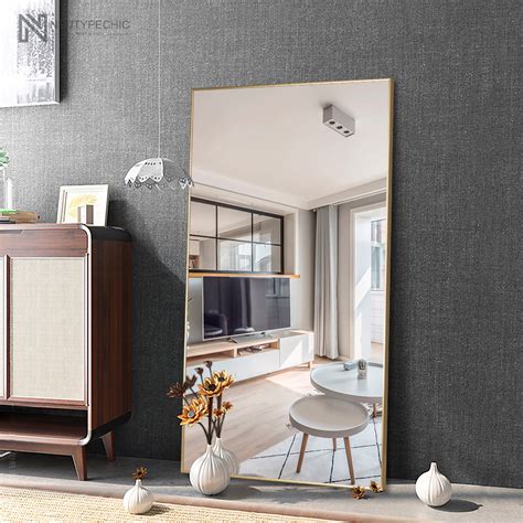 buy neutype 51 x 32 gold modern full length mirror online at lowest price in india 341243990