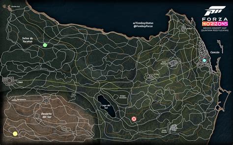 Forza Horizon 5 Mexico Concept Map Yucatanquintana Roo Rforza