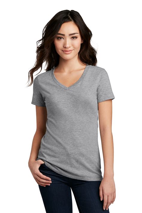 District Embroidered Womens Perfect Blend V Neck Tee Womens Apparel