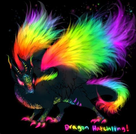 Rainbow Dragon Dragon Pictures Creature Drawings Fantasy Dragon
