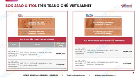 Bảng Giá đăng Bài Pr Báo Vietnamnet