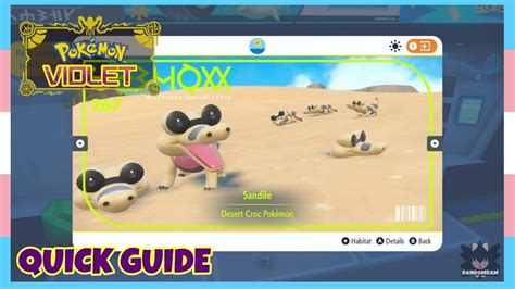 Where To Catch Sandile In Pokemon Scarlet And Violet Location Quick