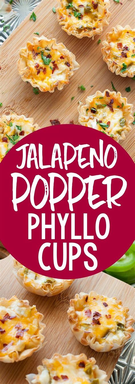 Baked Jalapeno Popper Phyllo Cups Peas And Crayons Recipe Crowd