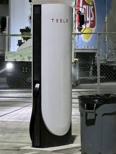 The 1 Mw Tesla Semi Charger Will Roll Out As The Supercharger V4 Here