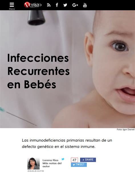 Reportaje En Vértigo Político Infecciones Recurrentes En Bebés Fumeni