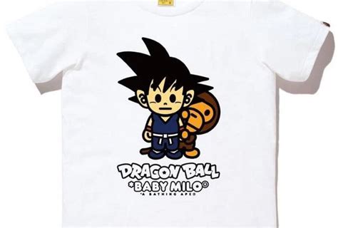 Bape Baby Milo Dragon Ball Z Rare Collab Bathing Ape Dbz T Shirts