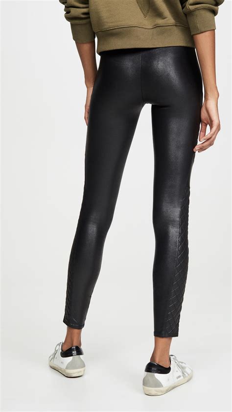 Spanx Quilted Leather Leggings