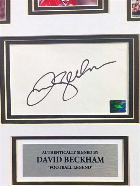 Authentically Signed David Beckham Autograph Manchester United