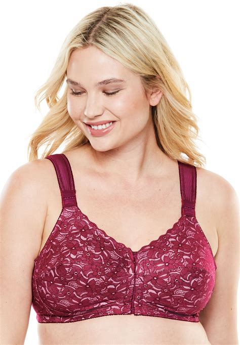 comfort choice women s plus size lace wireless posture bra bra