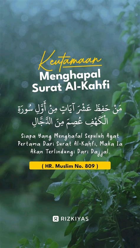 Keutamaan Menghafal Sepuluh Ayat Pertama Surat Al Kahfi Motivasi