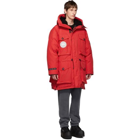 Juun J Red Canada Goose Edition Down Expedition Parka Juun J