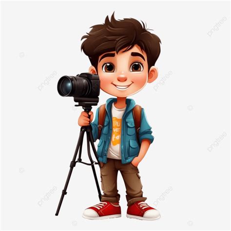 Photographer Cute Boy Boy Cute Boy Photographer Png Transparent