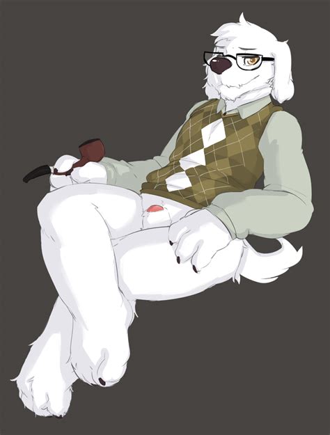 Rule 34 Anthro Canine Eyewear Fur Furry Glasses Male Male Only Penis