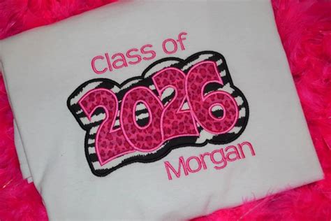 Class Of 2026 With Personalized Name Appliqued By Kuntrystichn