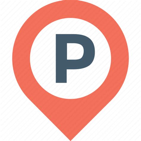 Map Pin Park Area Parking Pin Road Sign Icon