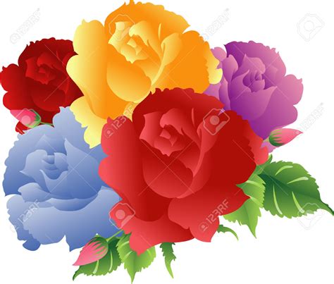 Colorful Roses Clipart Clipground