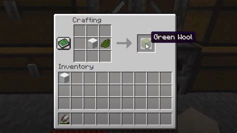 How To Make Green Wool Minecraft Recipe
