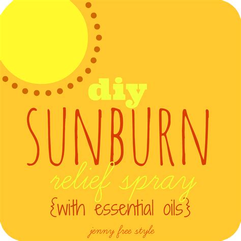 Jenny Free Style Diy Sunburn Relief Spray Using Essential Oils