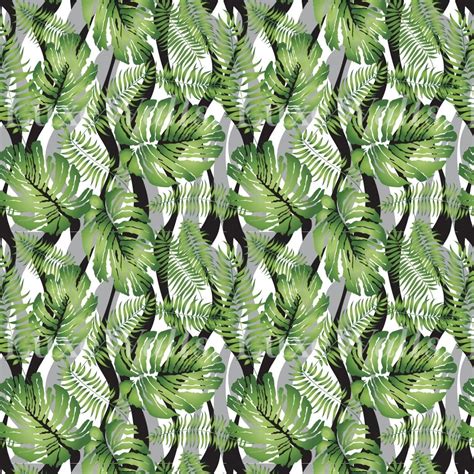 Jungle Leaves On Grey Wallpaper Luxe Walls Removable Wallpapers