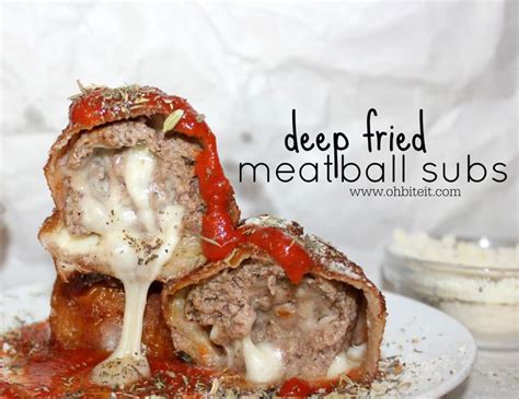 ~deep Fried Meatball Subs Deep Fried Meatballs Deep Fried Meatball