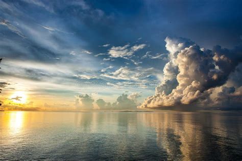 Majestic Oceanic Sunrise Above Sulu Sea Stock Photo Image Of Asia