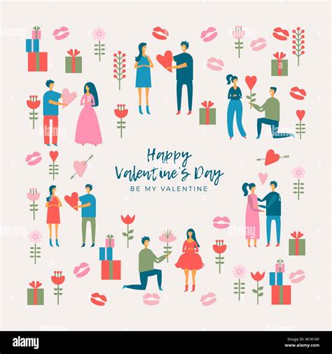 Valentines Day Adult Couples Stock Vector Image And Art Alamy