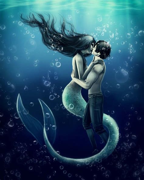 Adry Mermaid Mermaid Romance Mermaids Kissing Beautiful Mermaids