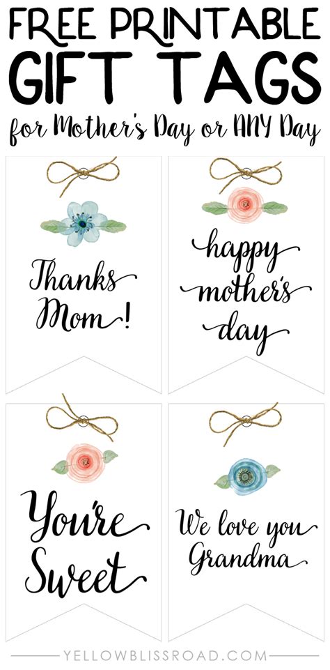 Best Images Of Happy Mother S Day Printable Tags Happy Mother S Day Printable Gift Tags