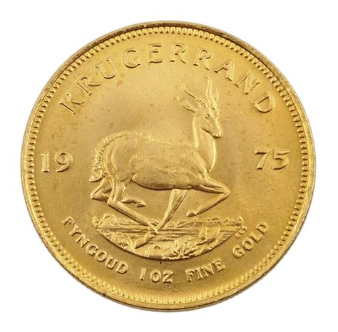 South Africa 1975 Gold One Ounce Krugerrand Coins Banknotes And Stamps
