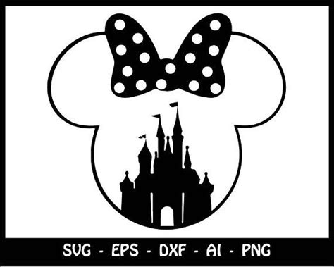 Mickey Head With Castle Svg Free Disney Castle Mickey Vrogue Co