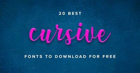 Archive of freely downloadable fonts. 20 Best Cursive Fonts to Download for Free • CSSIgniter