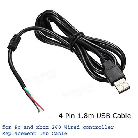 New World Replacement Usb Cable Cord For Xbox360 And Pc Wired