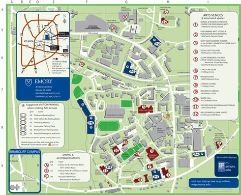 Emory Campus Map Campus Map Ireland Travel Map