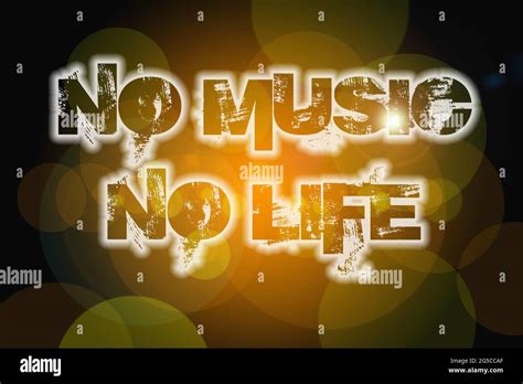 No Music No Life Concept Text On Background Stock Photo Alamy