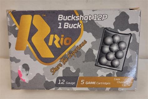 Rio Buckshot 12ga 12 Pellets Of 1 Buckshot Live And Online