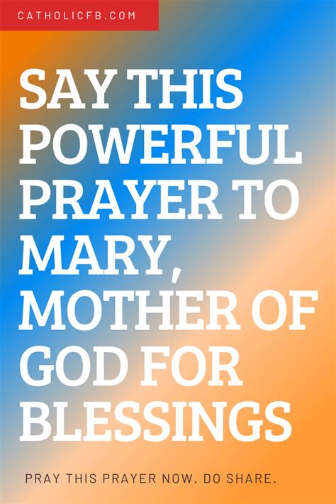 A Powerful Prayer To Mother Mary That Attracts Blessings Prayers