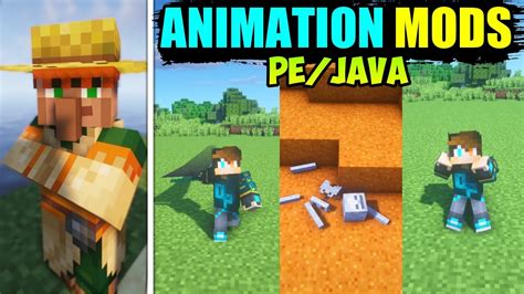 Top 6 Mobs Animation Mods Player Animation Mod Minecraft Top 6 Mods